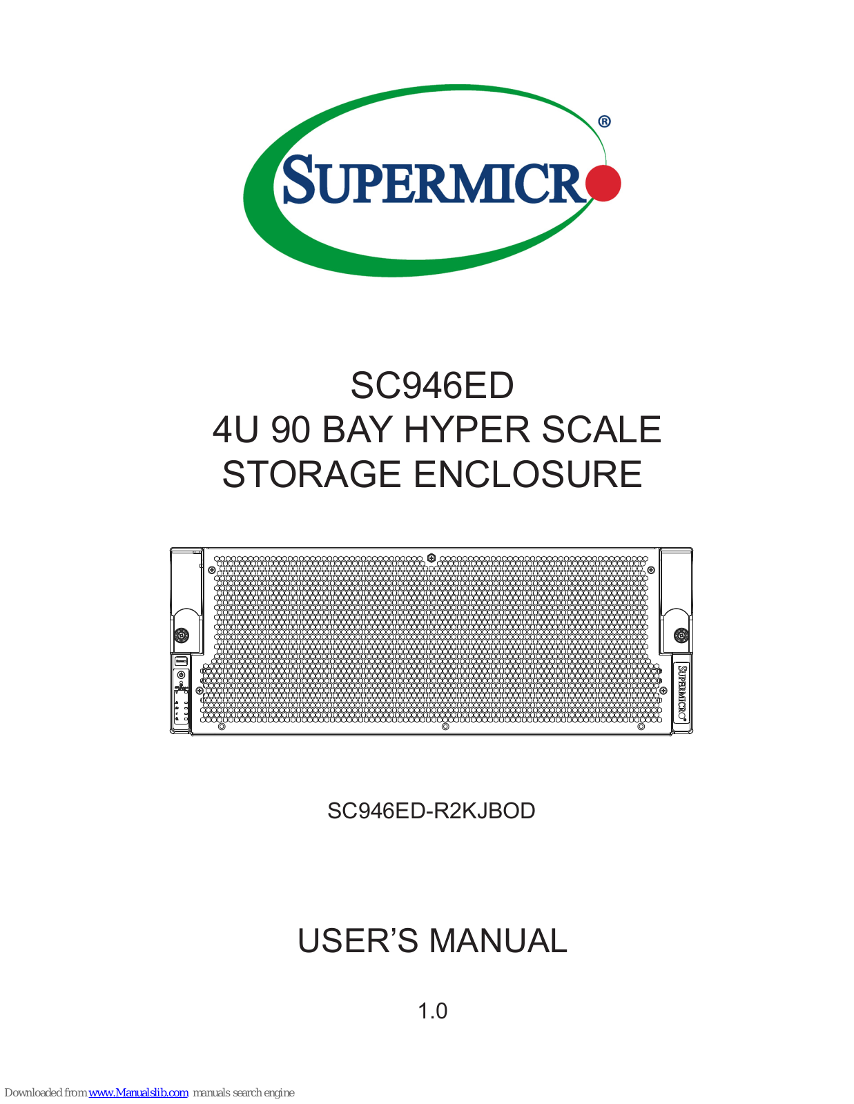 Supermicro SC946ED-R2KJBOD User Manual