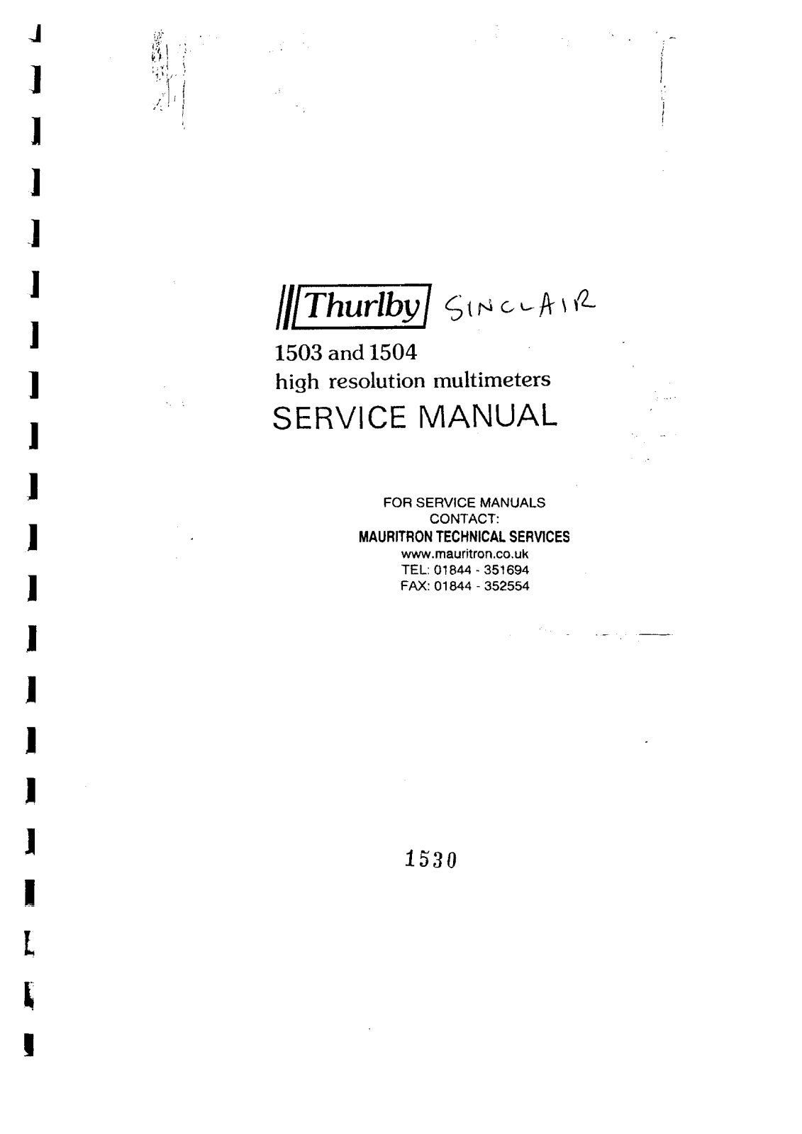 TTI 1503, 1504 schematic