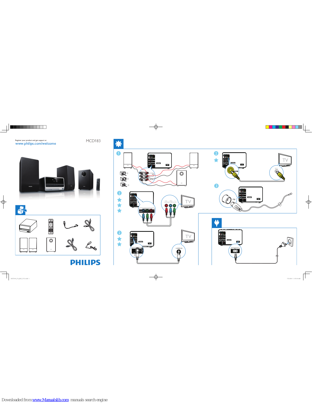 Philips MCD183/79, MCD183 Quick Start Manual - ManualMachine.com