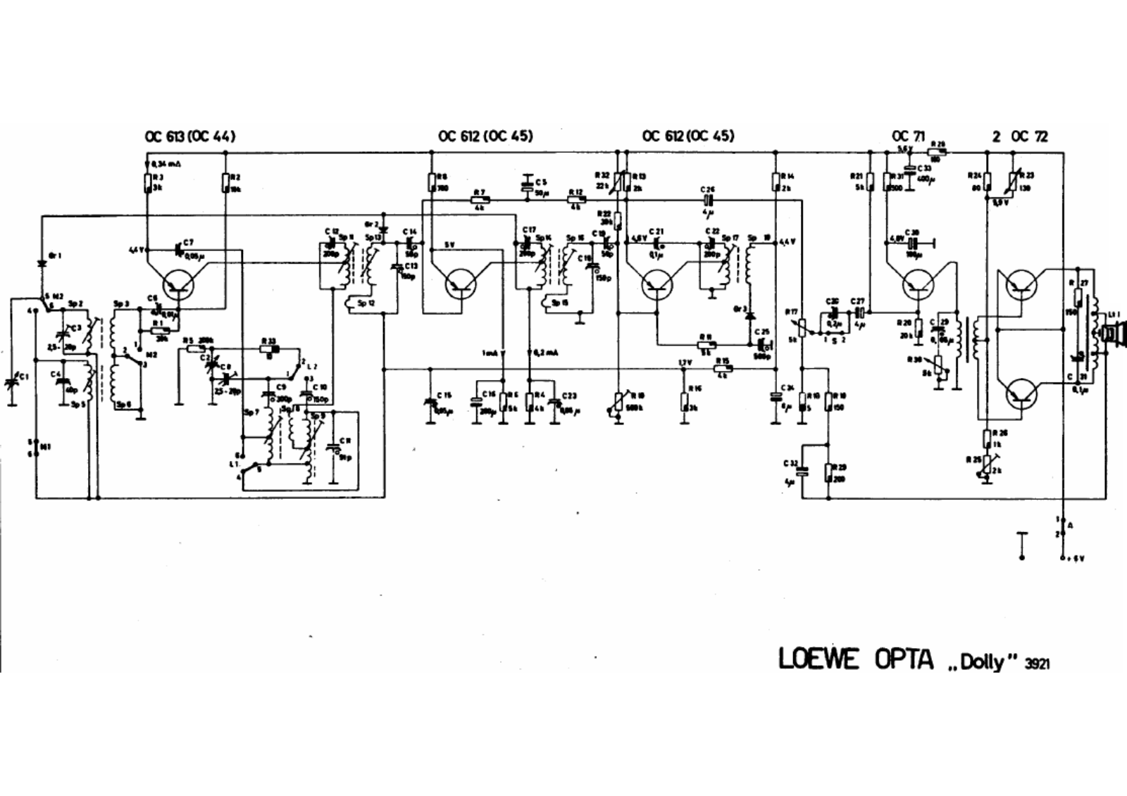 Loewe dolly 3921 schematic