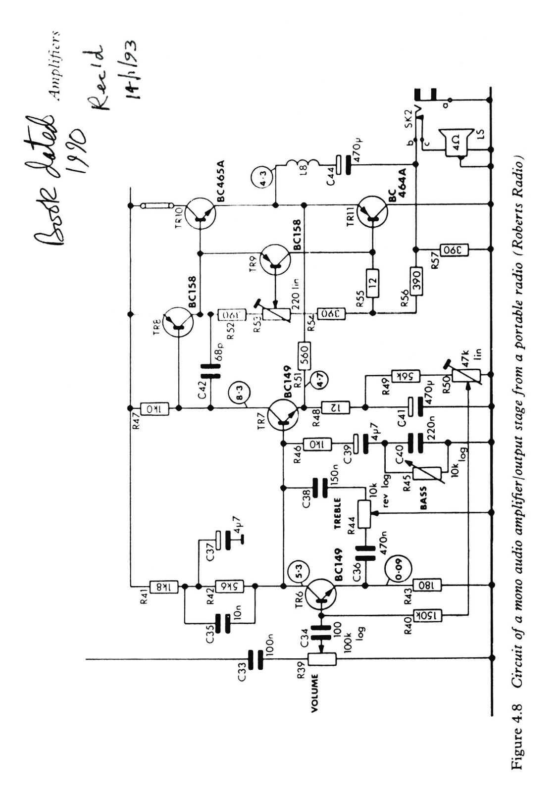 Roberts Radio output schematic