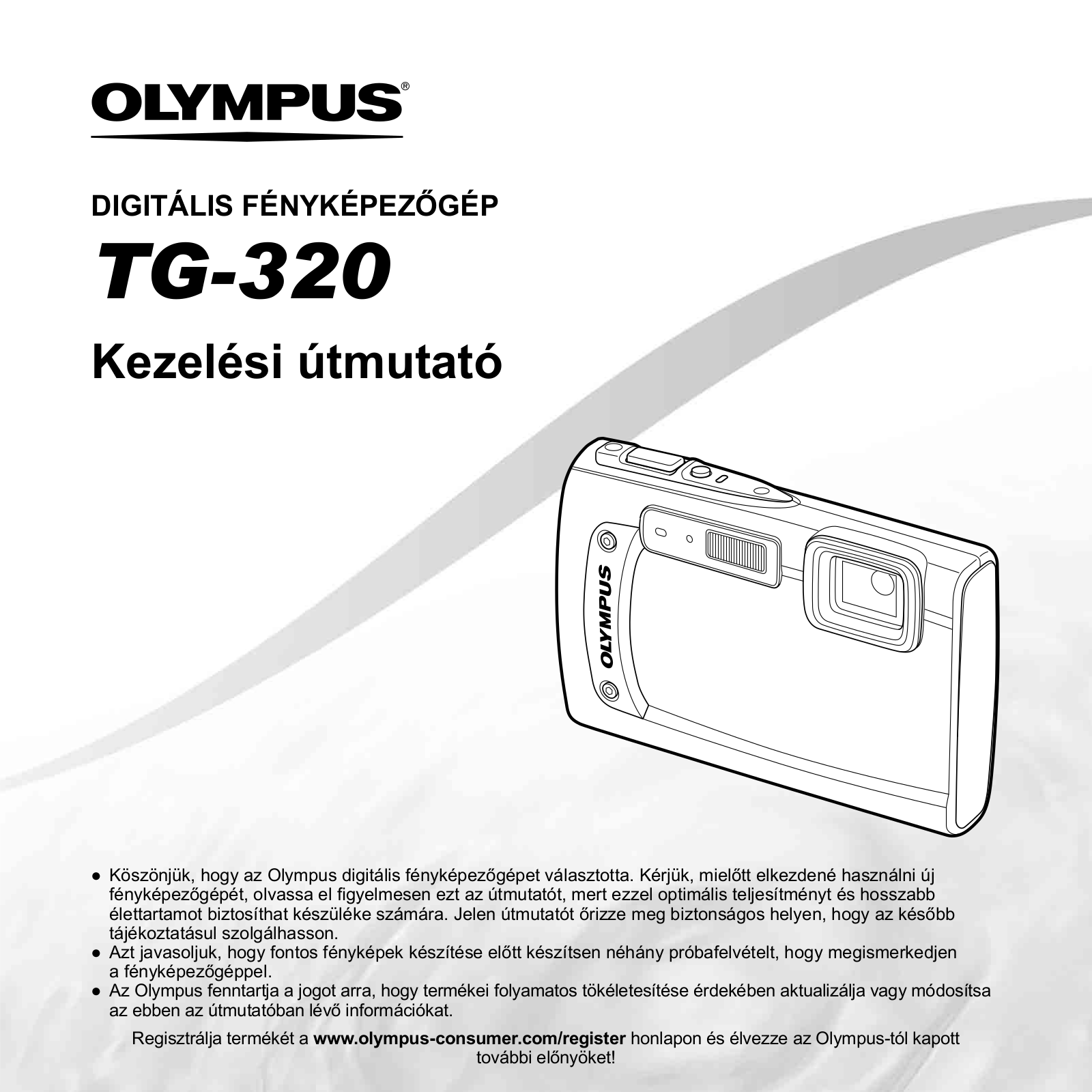 OLYMPUS TG-320 User Manual