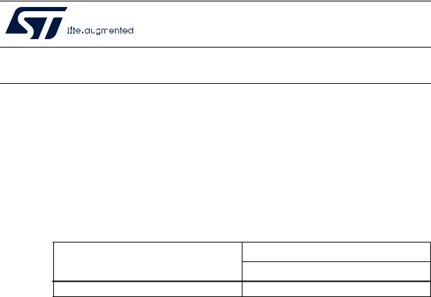 STMicroelectronics STM8AF6366 User manual