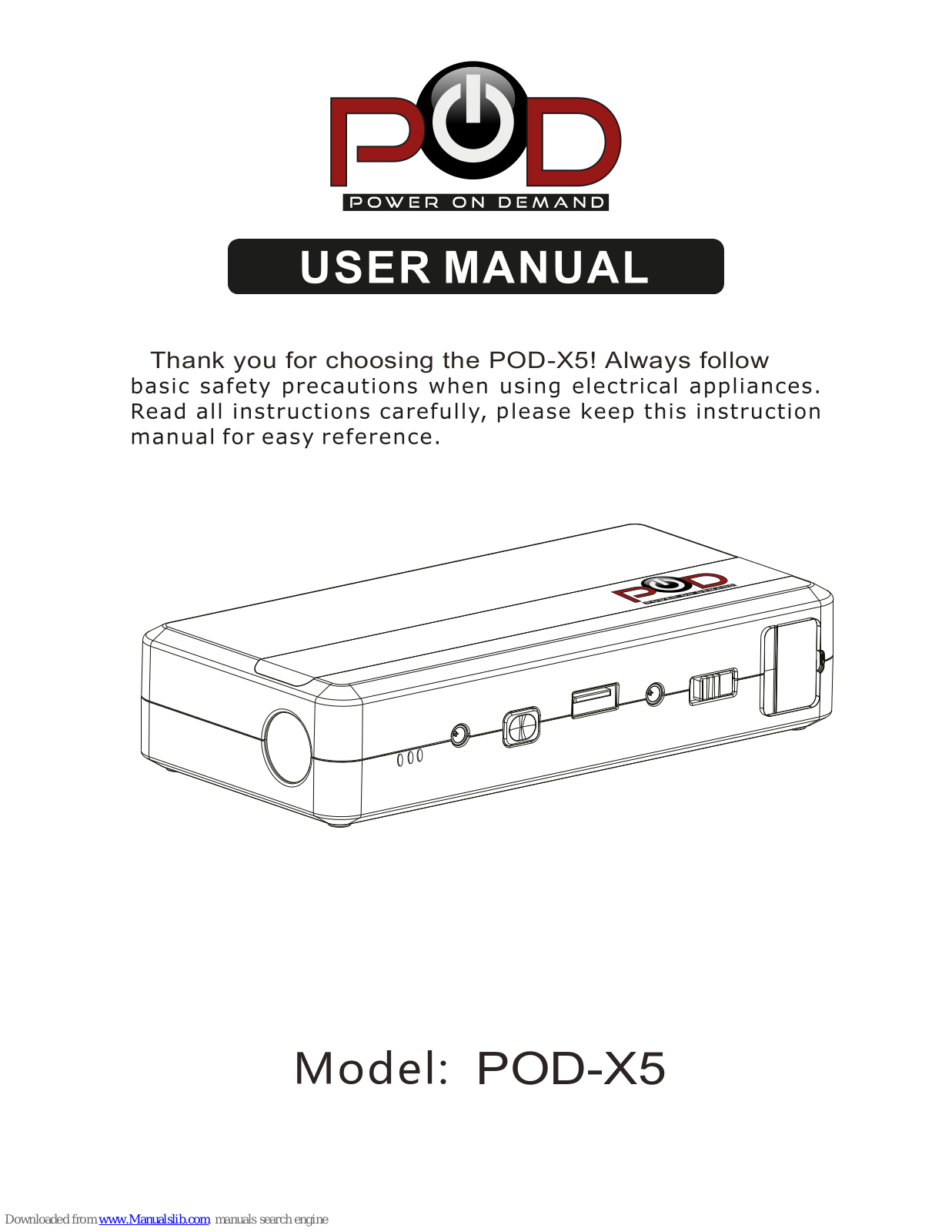 POD X5 User Manual - ManualMachine.com