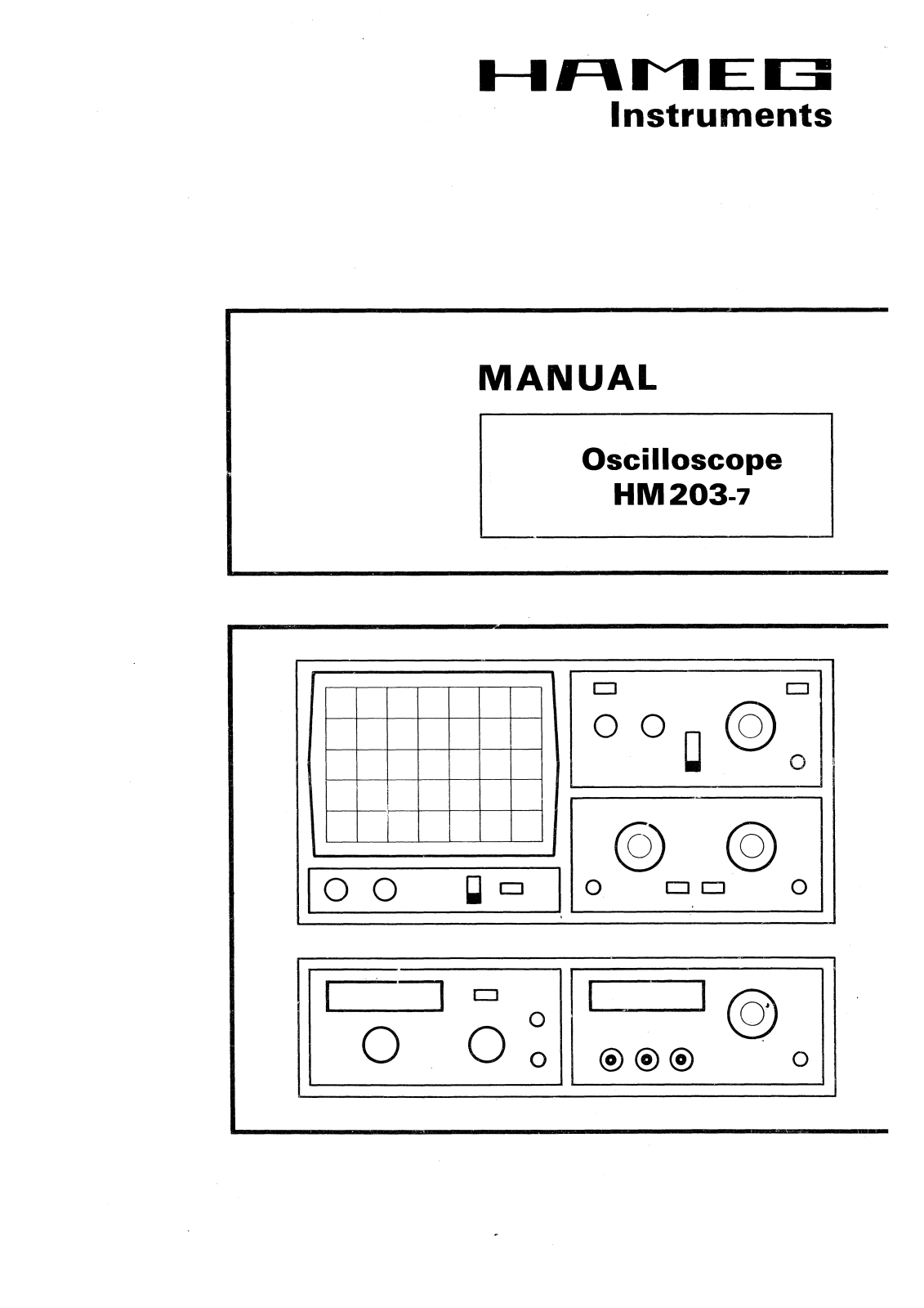 Hameg HM203-7 User Manual