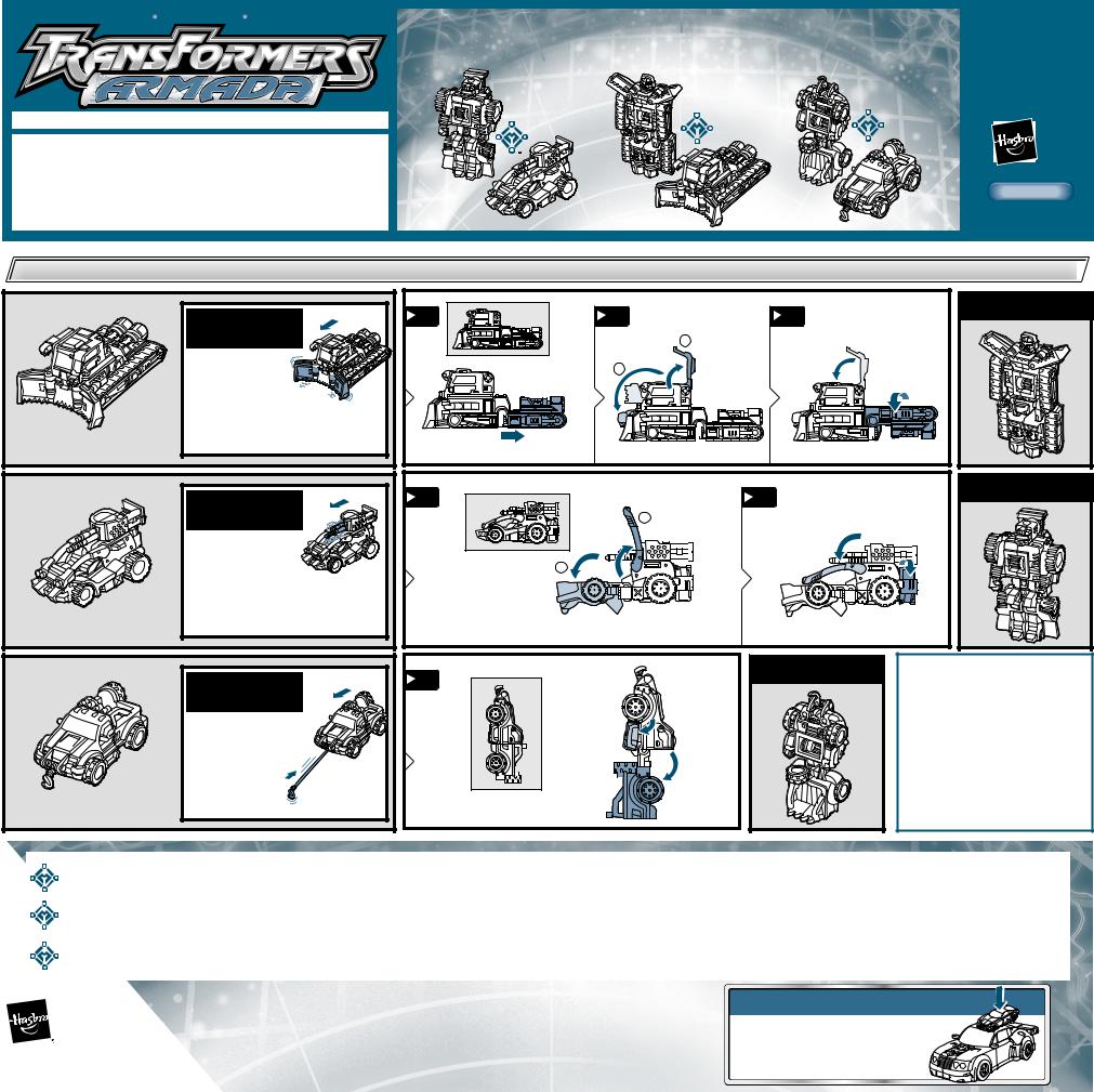 Hasbro TRANSFORMERS ARMADA-ADVENTURE MINI-CON TEAM User Manual