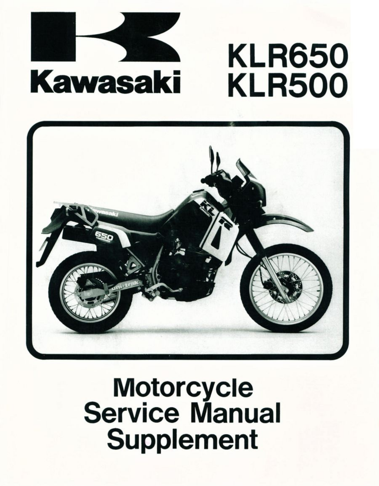 Kawasaki KLR500, KLR650 Service Manual