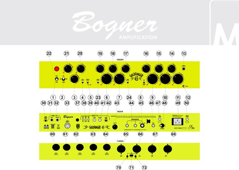 Bogner Goldfinger 45 User Manual