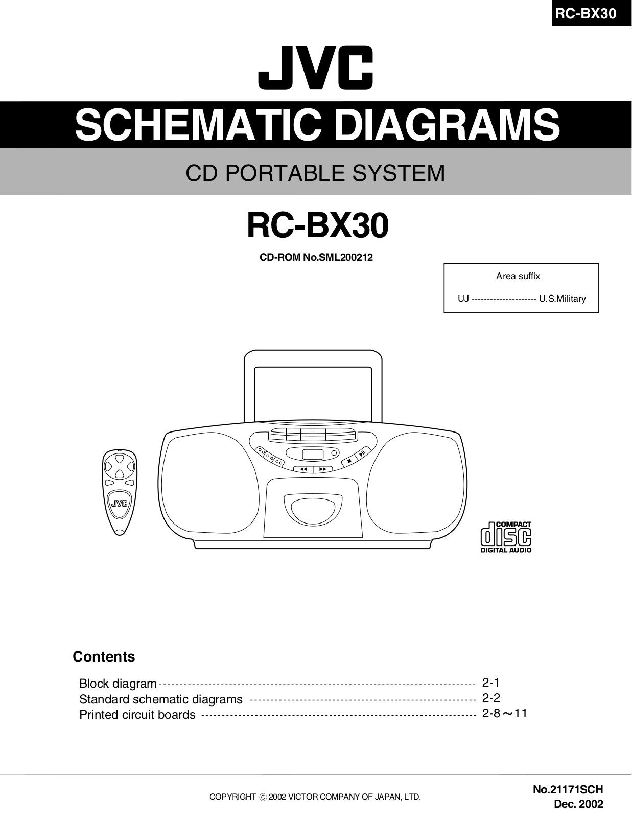 JVC RCBX-30 Schematic