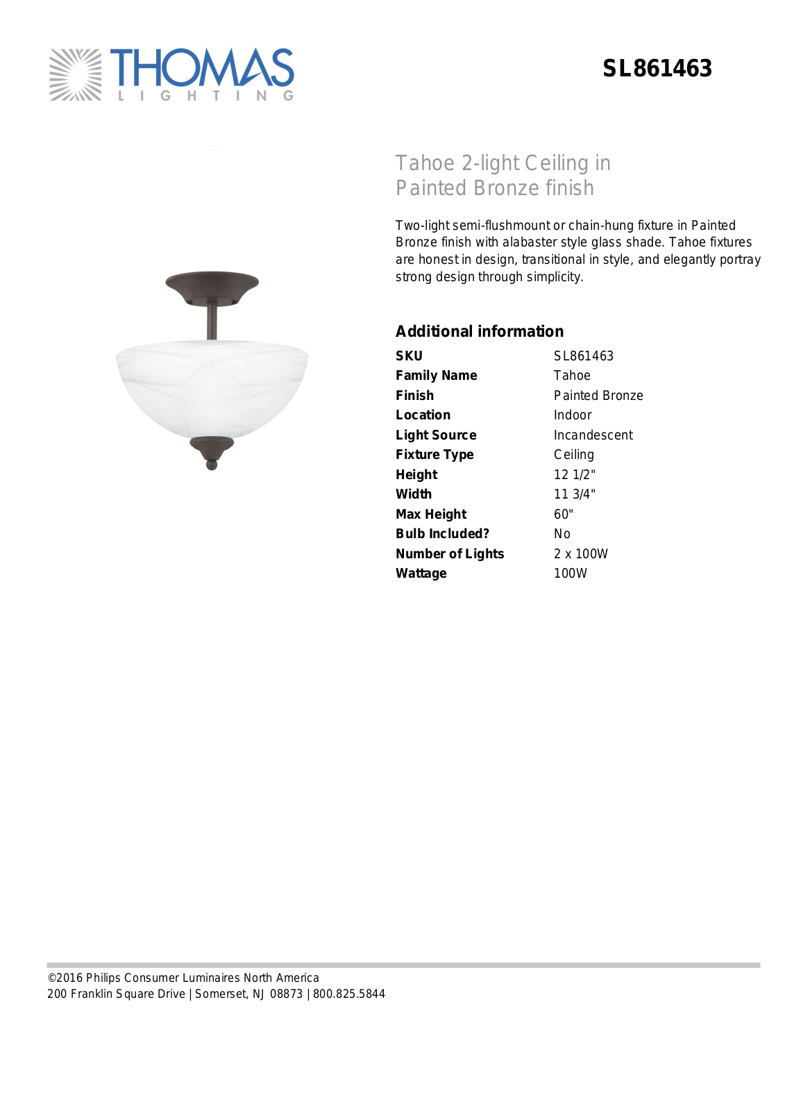 Thomas Lighting SL861463 User Manual - ManualMachine.com