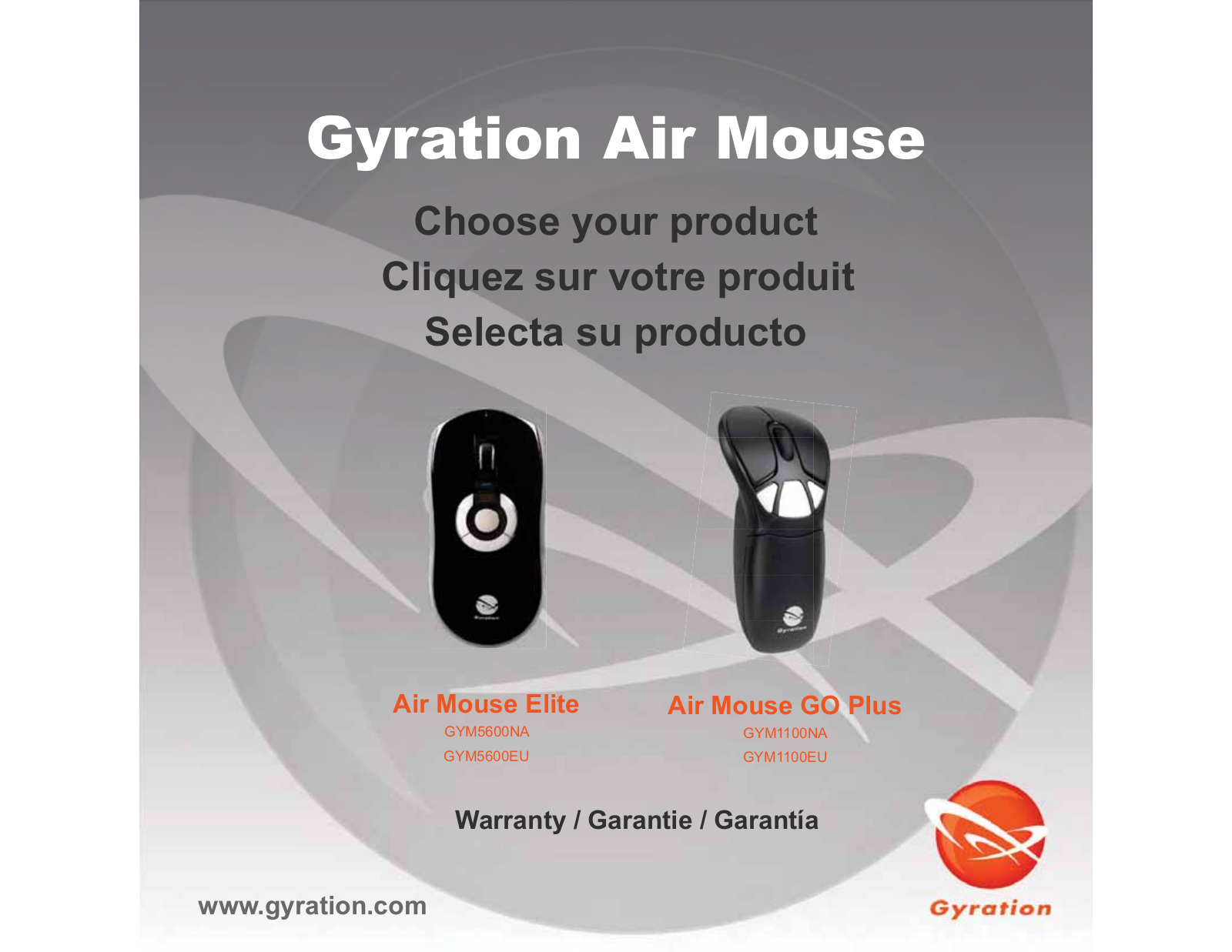 GYRATION Air Mouse Elite User Manual