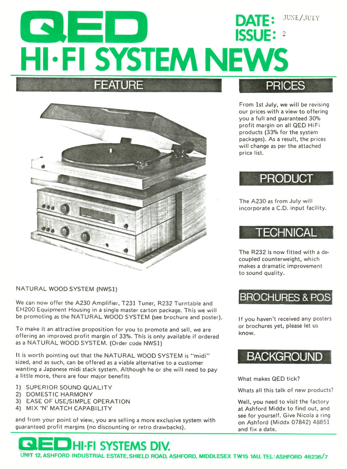 Qed Hifi News Brochure