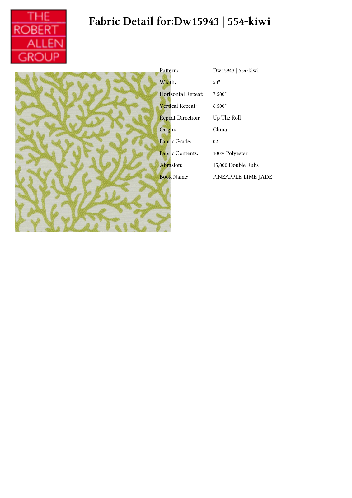 Duralee CRAL7200 Specifications - ManualMachine.com
