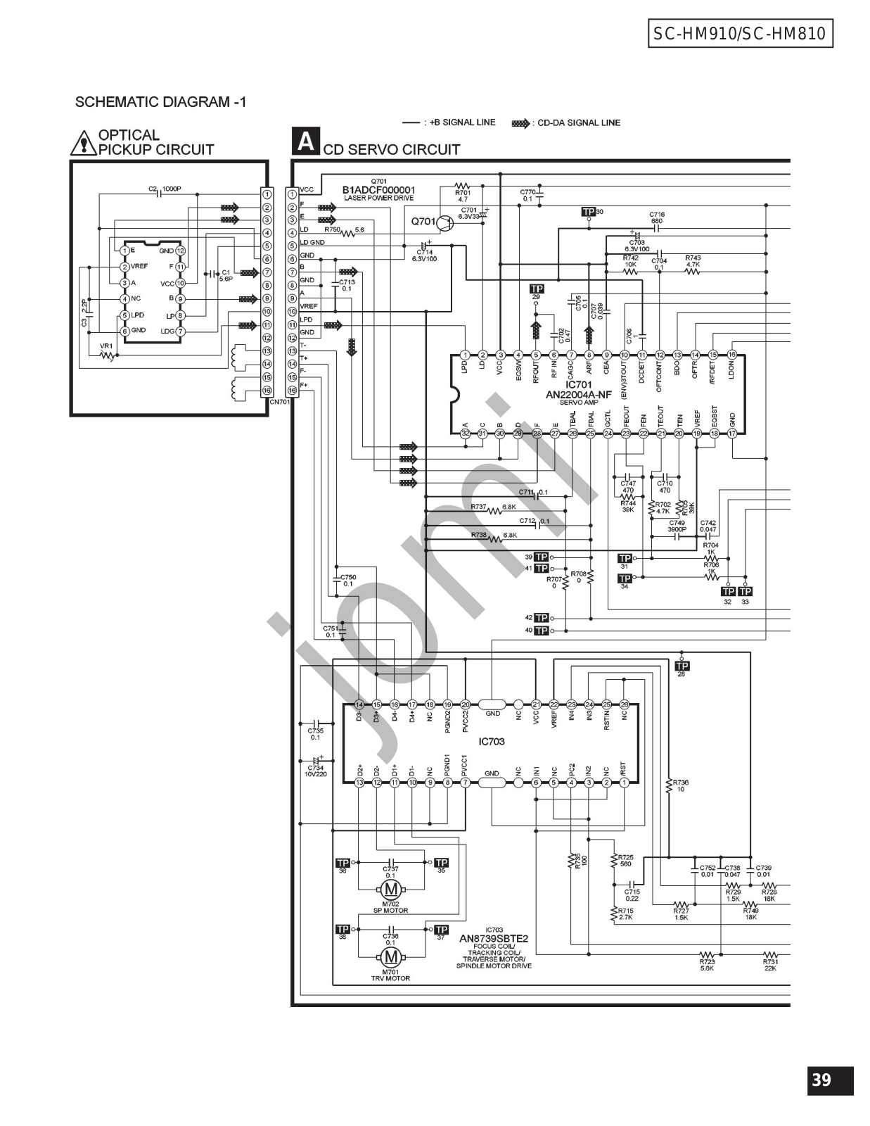 Panasonic SC-HM910, SC-HM810 Diagram