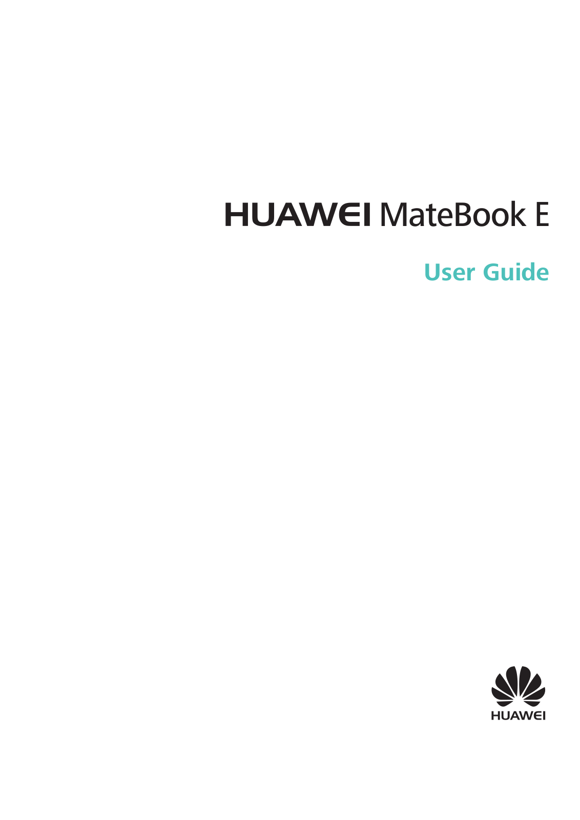 Huawei Matebook E User Manual