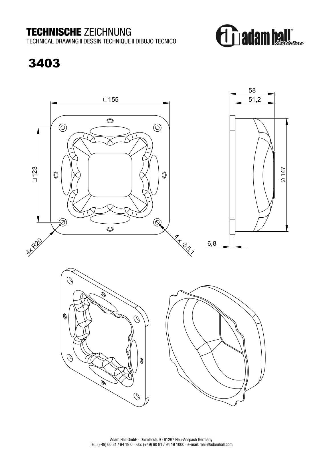 Adam Hall 3403 User guide - ManualMachine.com