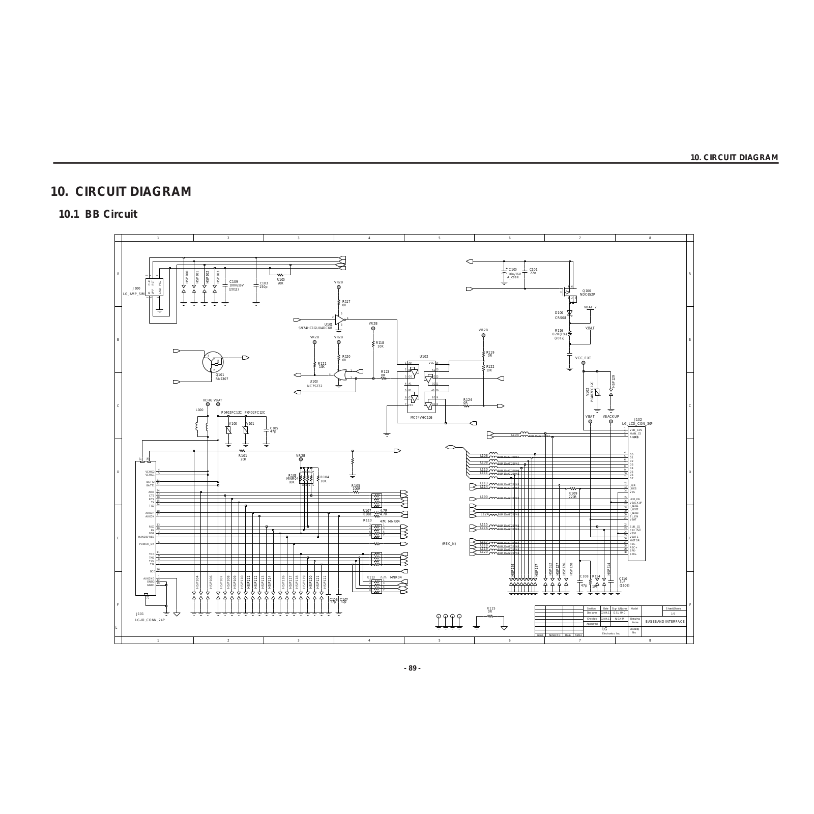 LG W720 2 BLOCK DIAGRAM