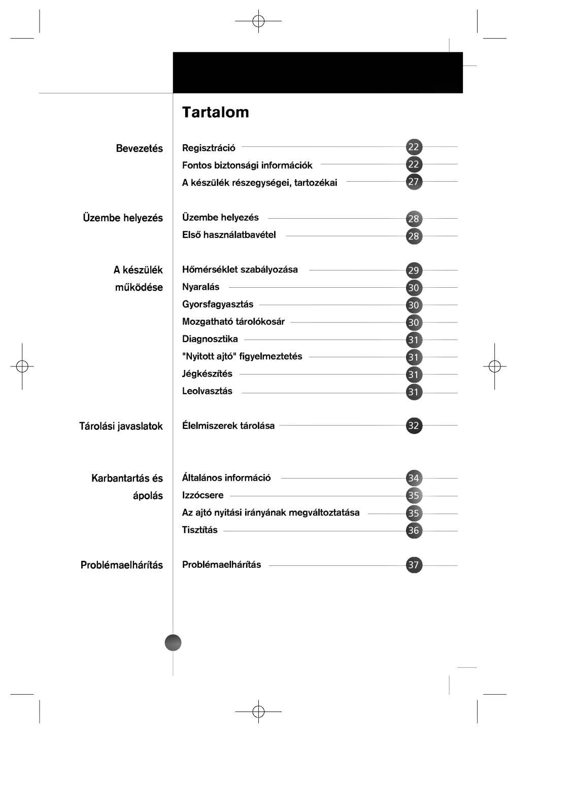 LG GR-459GCA User manual