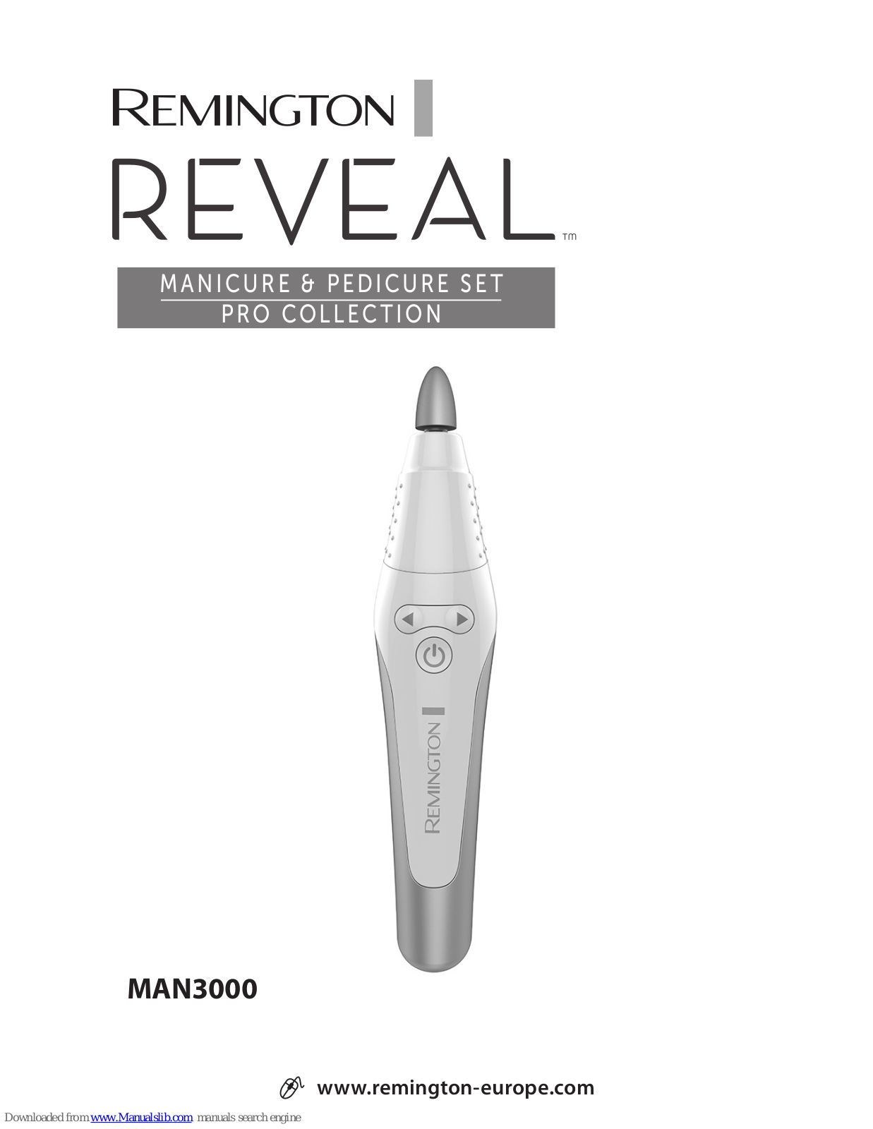 Remington Reveal Pro Collection MAN3000 User Manual