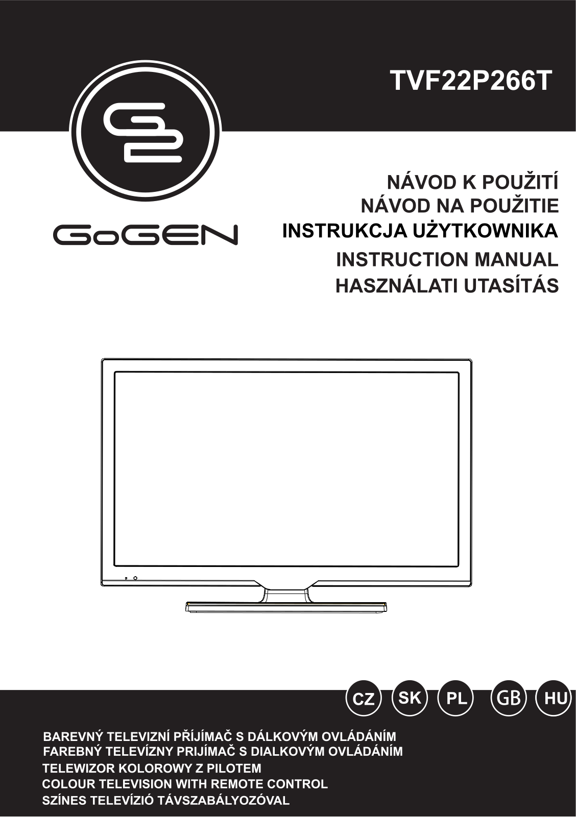 GoGEN TVF 22P266T User Manual