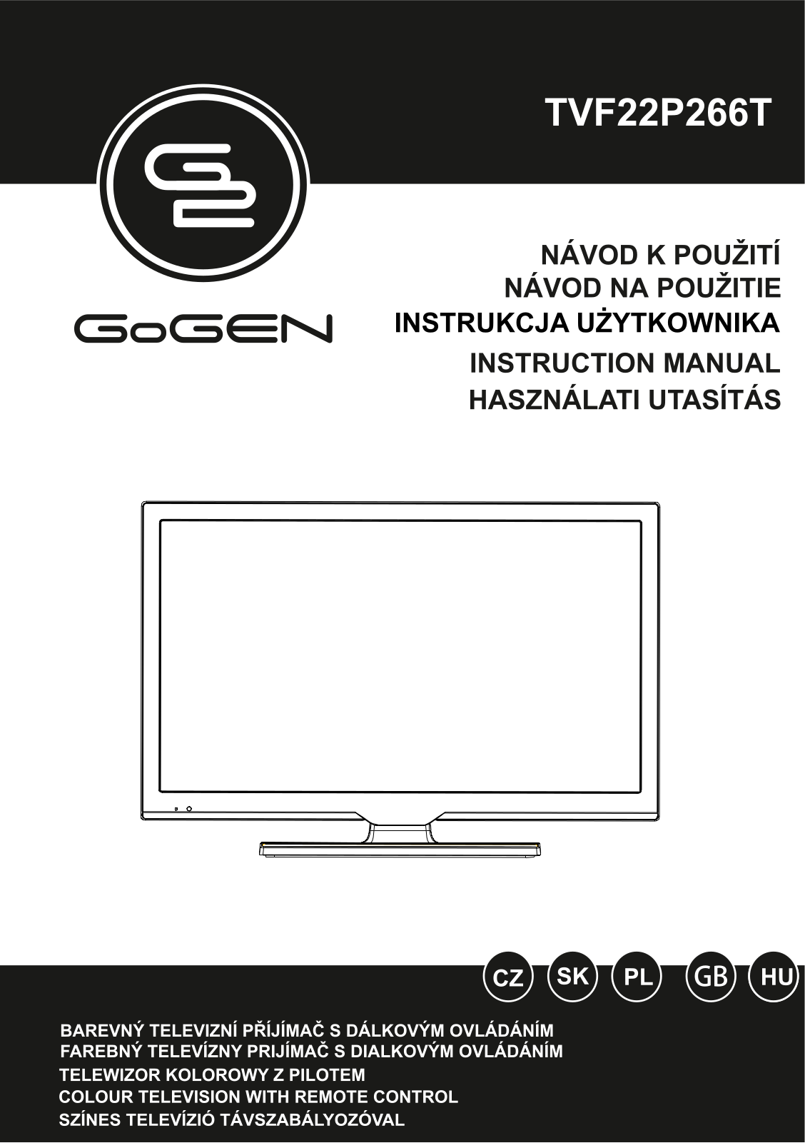 GoGEN TVF 22P266T User Manual