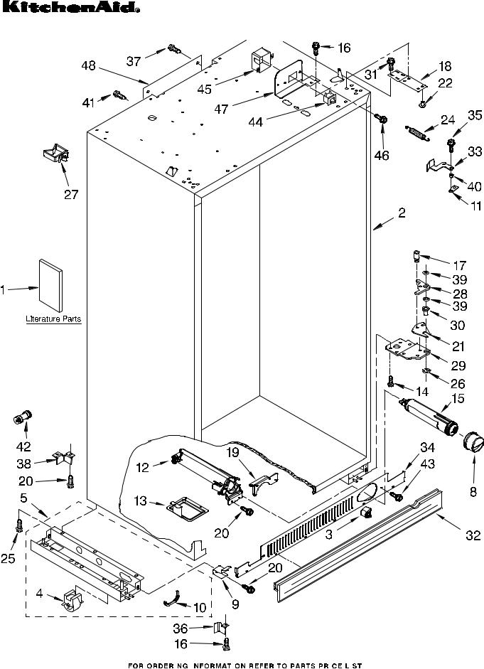 KitchenAid KSSC42QTS00 Parts List