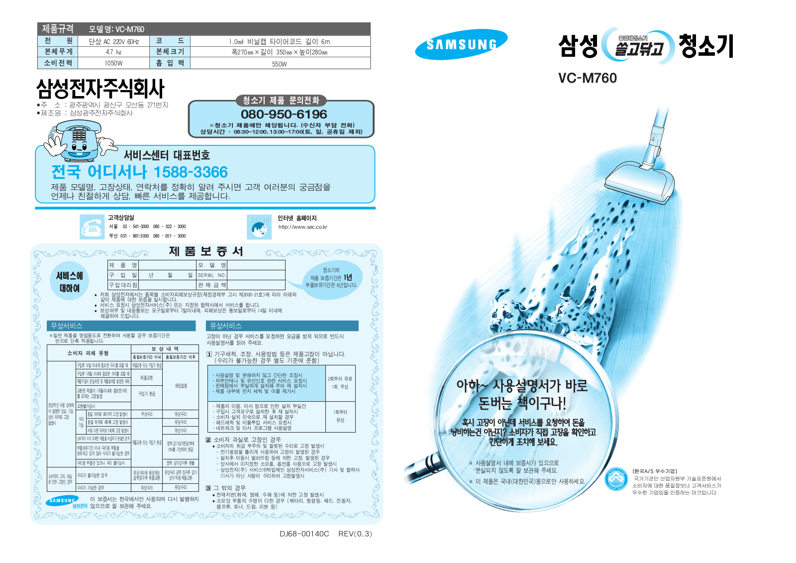 Samsung VC-M760 User Manual