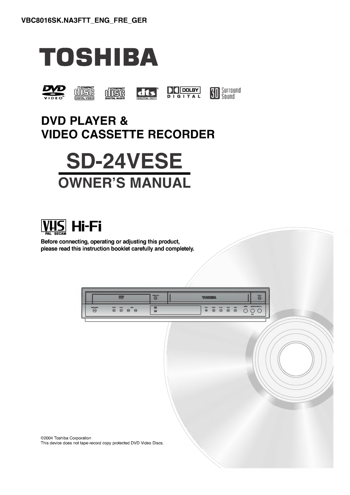 LG SD-24VE-S-TE User Manual
