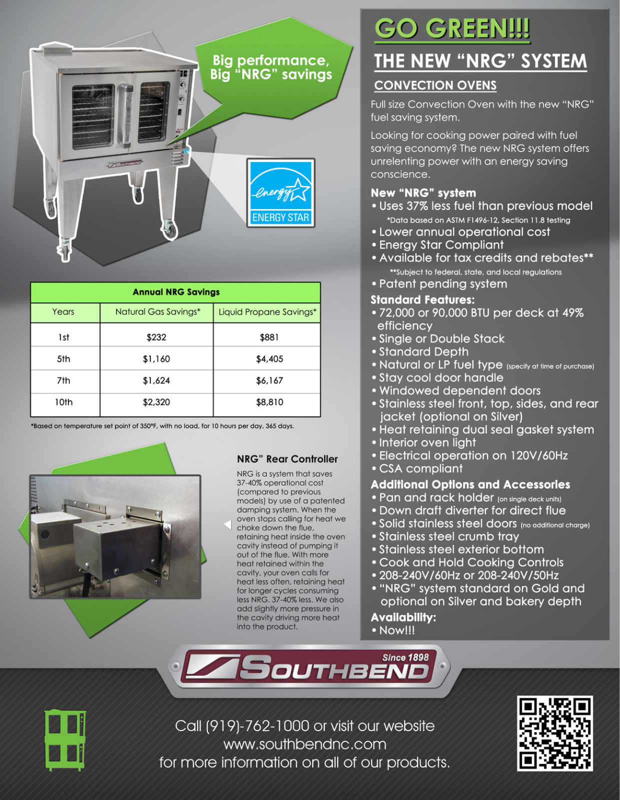 Southbend 4601AD5R, 4601DD7R, SE36TBBB, SE36THHH, SE36THHB Convection Oven