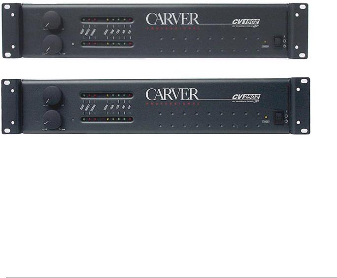 Carver CV-1501, CV-1502, CV-2501, CV-2502, CV-4002 Owners manual