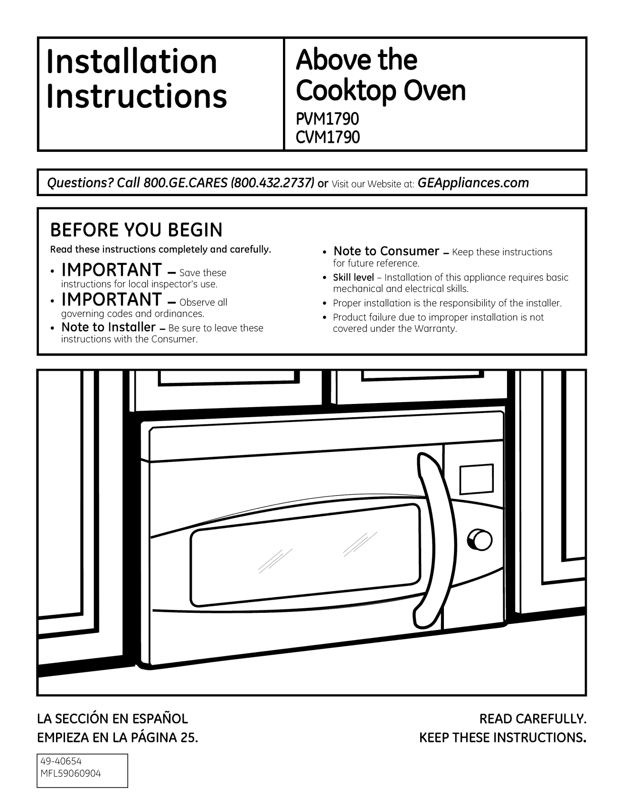 GE CVM1790XS1SL, CVM1790XS2SL, PVM1790DR1BB, PVM1790DR1CC, PVM1790DR1WW Installation Guide - ManualMachine.com