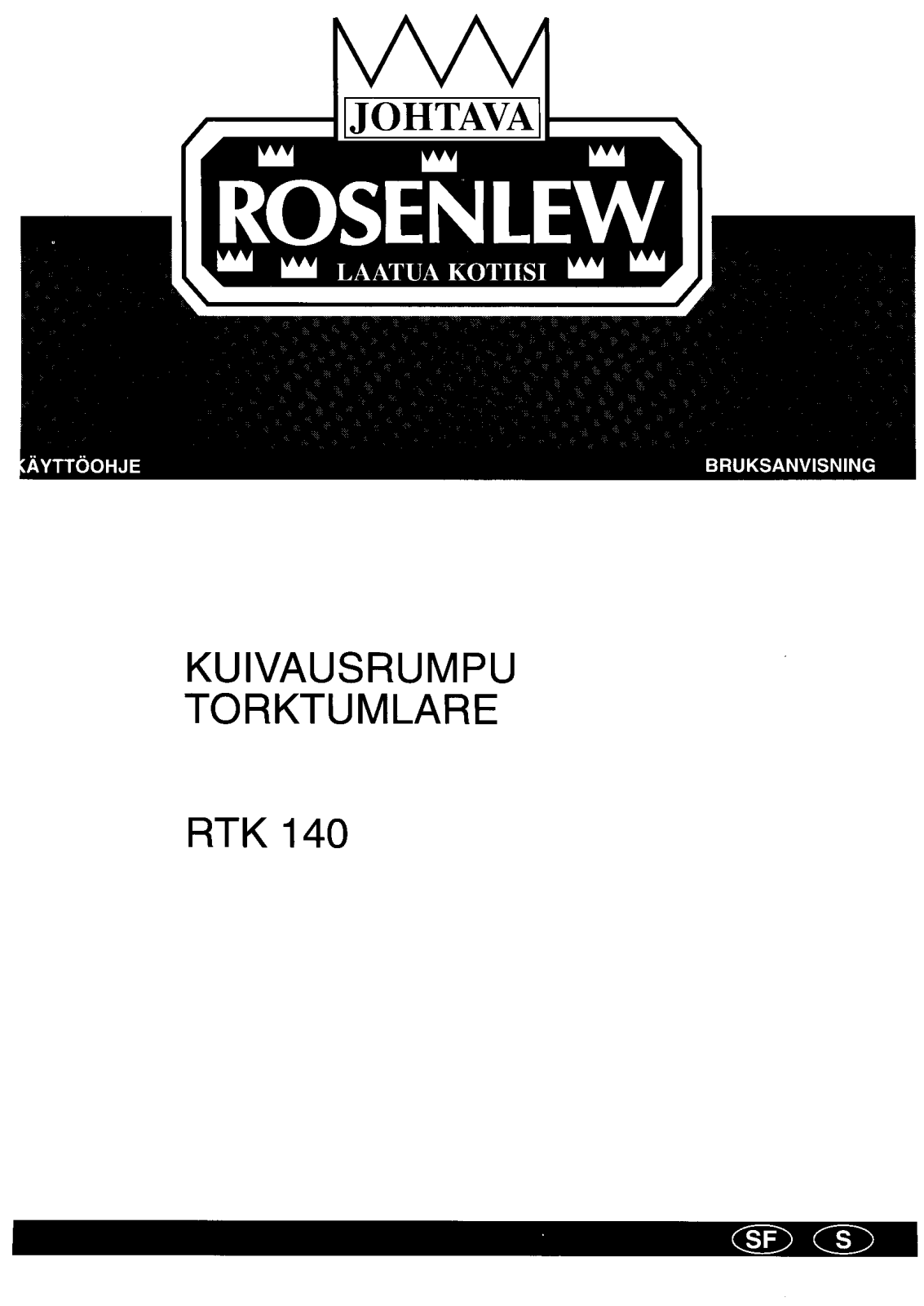 Rosenlew RTK140 User Manual