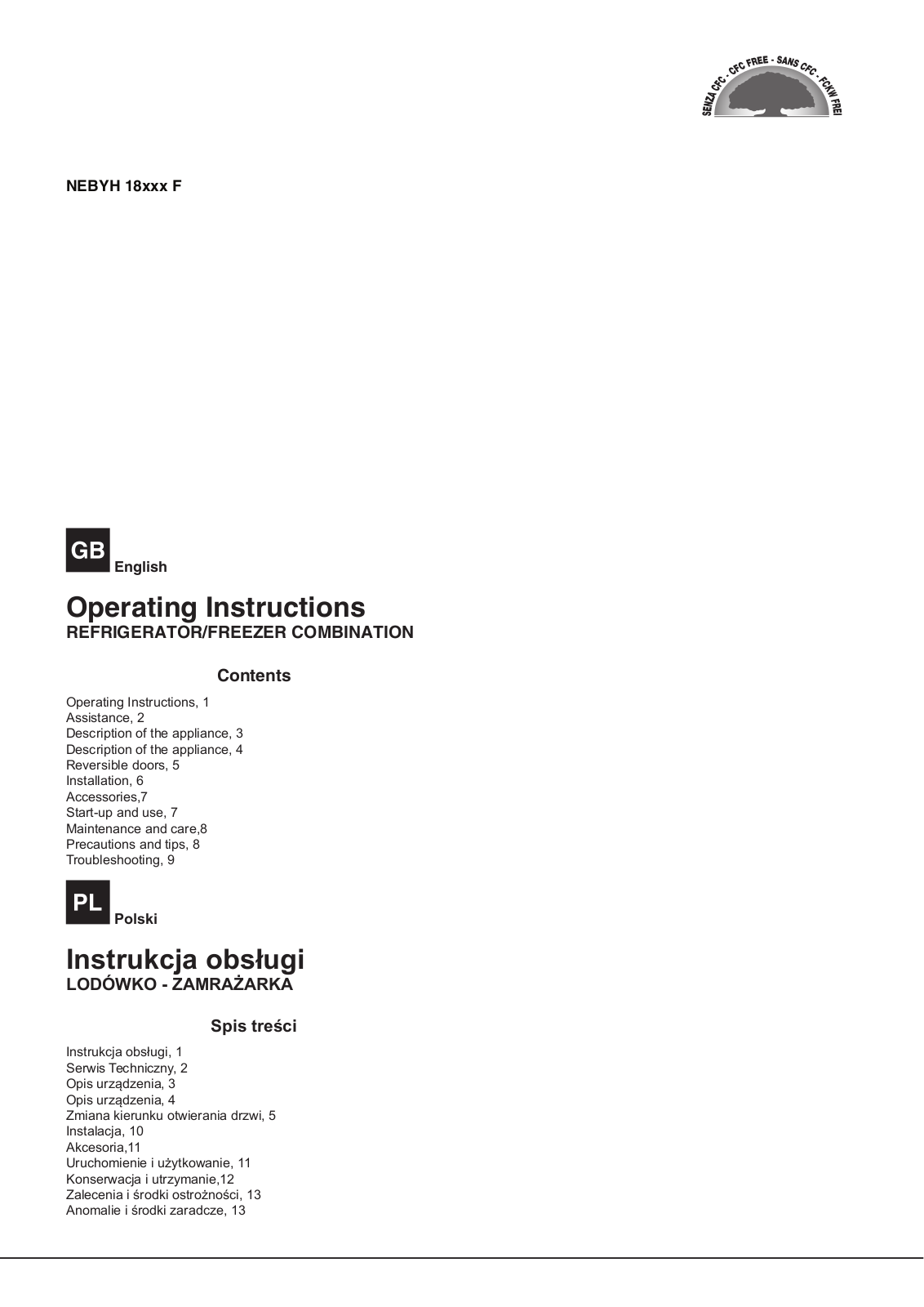 Hotpoint NEBYH 18242 F User Manual