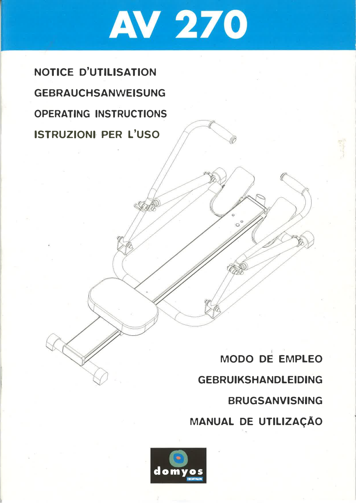 Domyos AV 270 User Manual