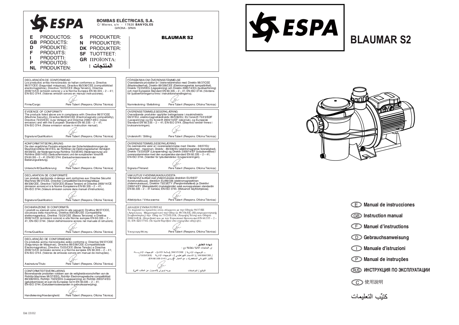 ESPA S2 User Manual