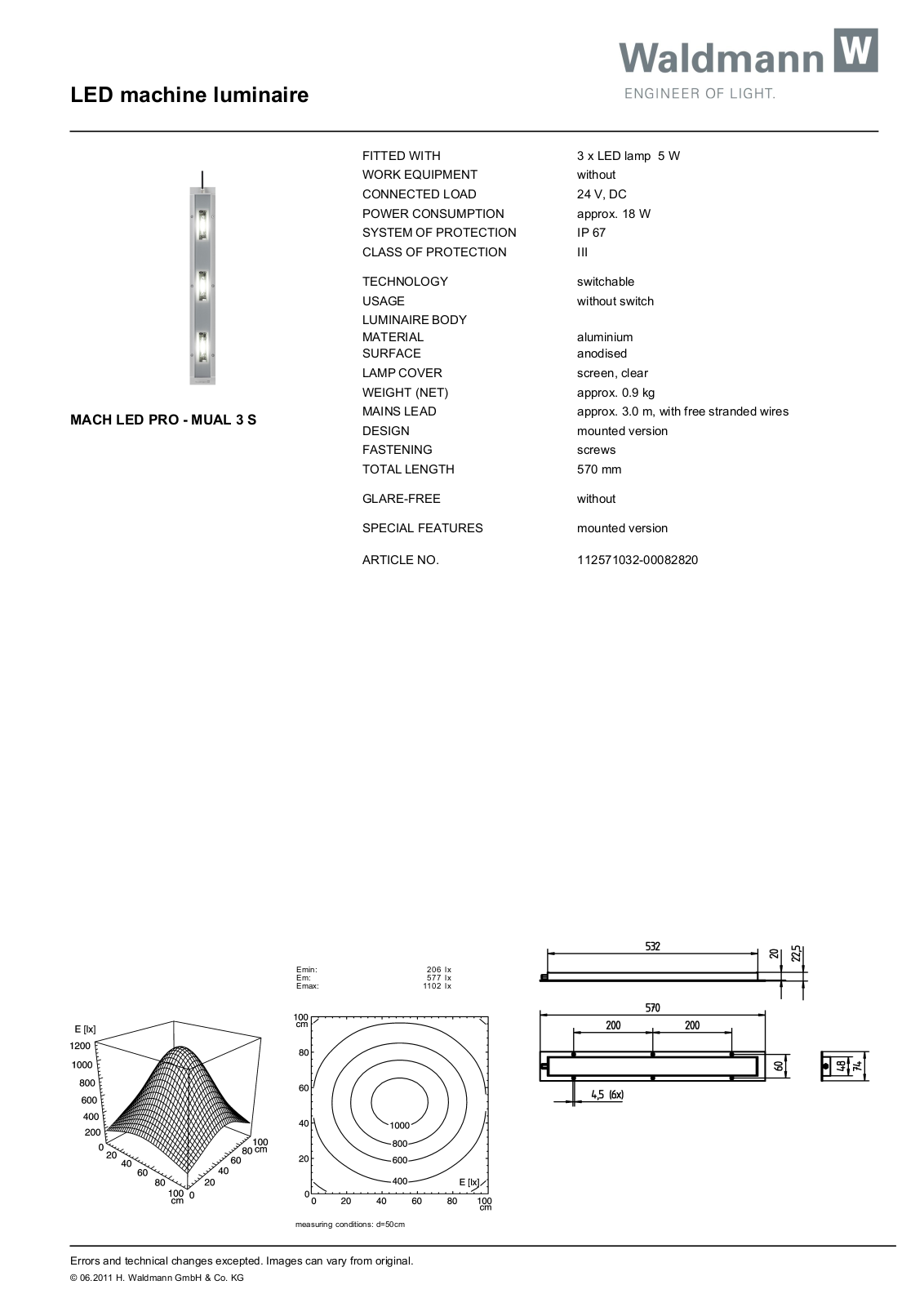 Waldmann 112571032-00082820 Information guide