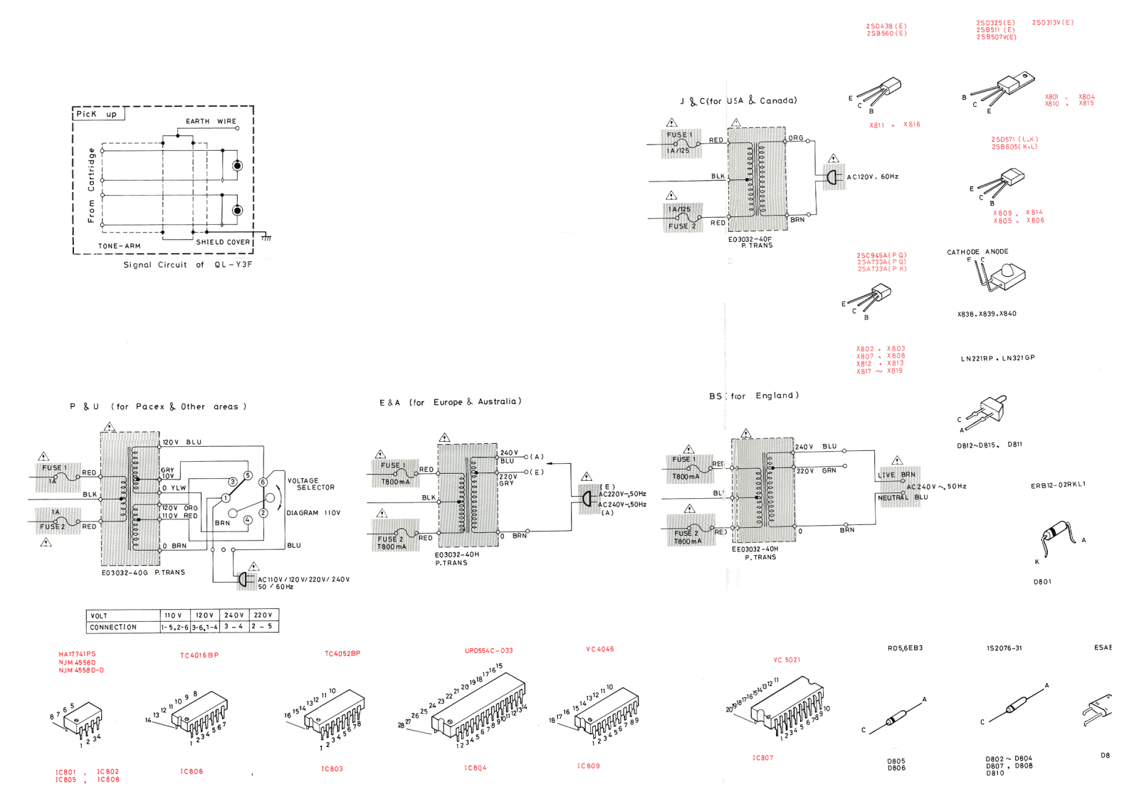 JVC QLY-3-F Schematic