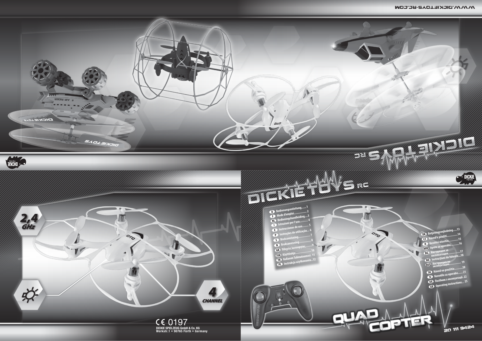 Dickie Toys RC DICKIE TOYS Quad Copter User manual