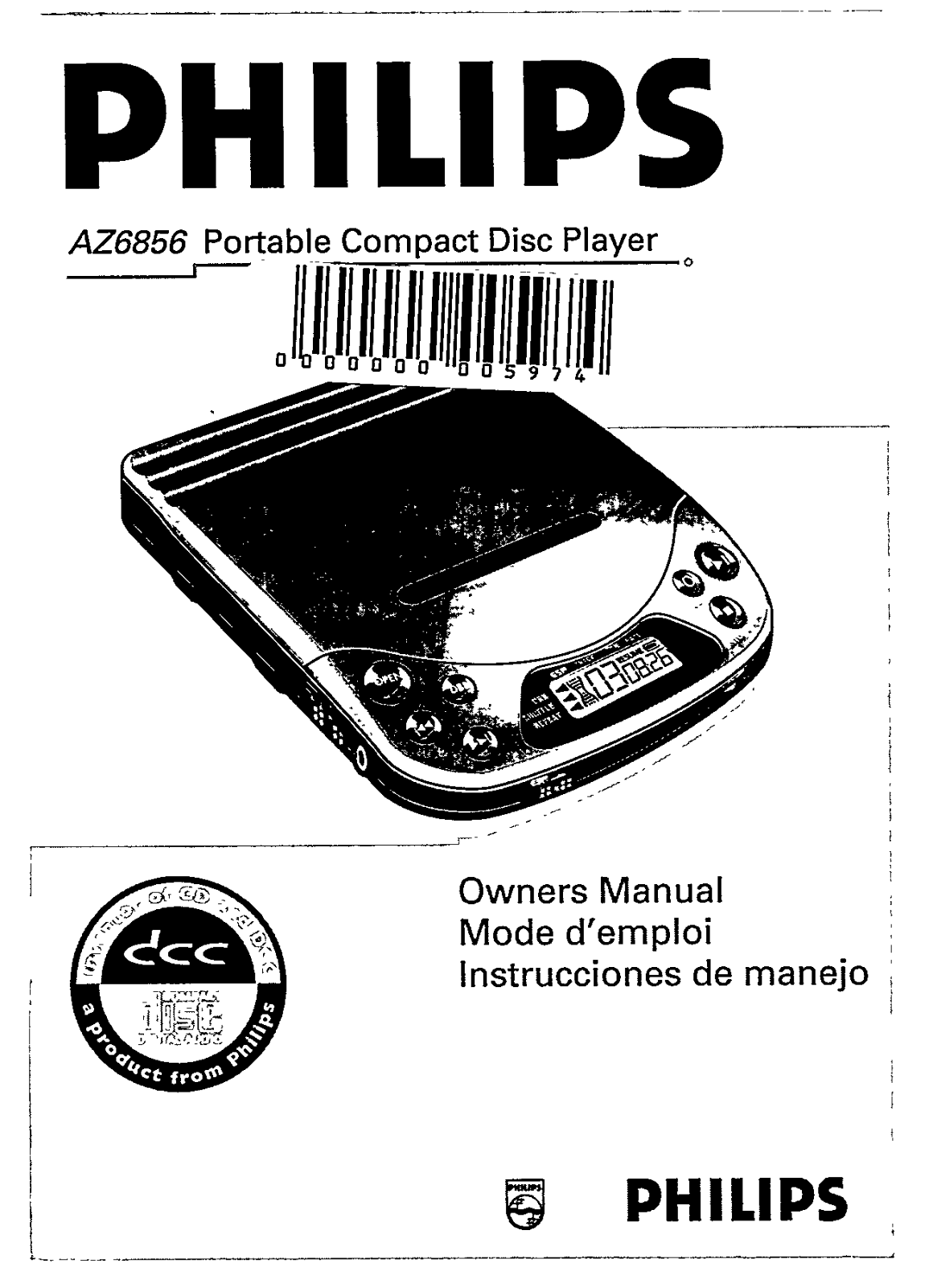 Philips AZ6856 User Manual