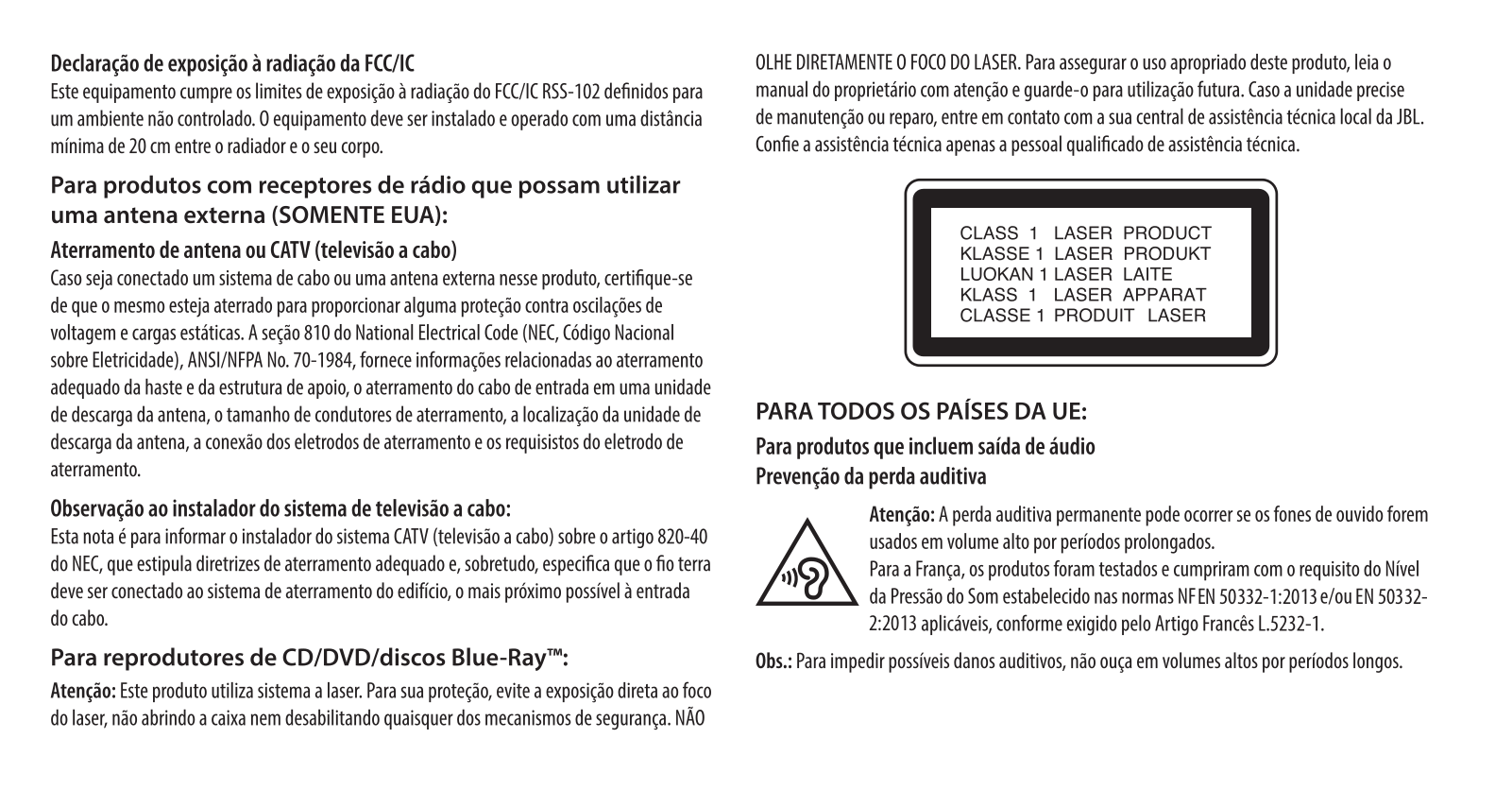 Harman JBLBAR51S, JBLBAR51SUR User Manual