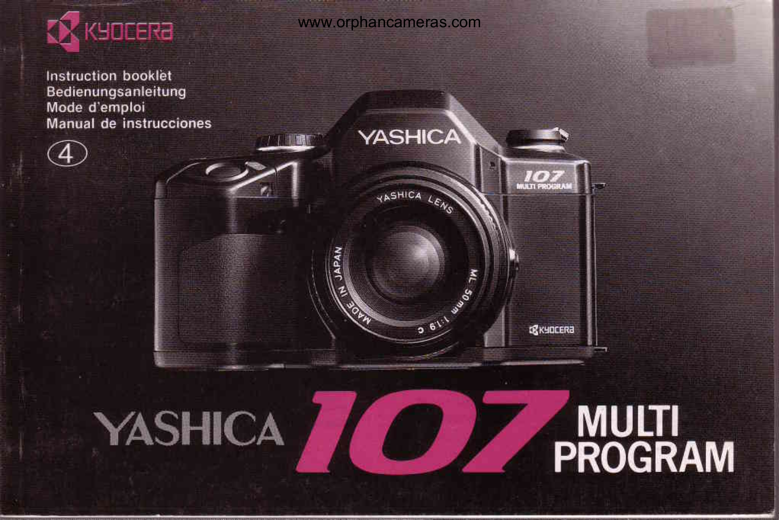 yashica 107-1 User Guide