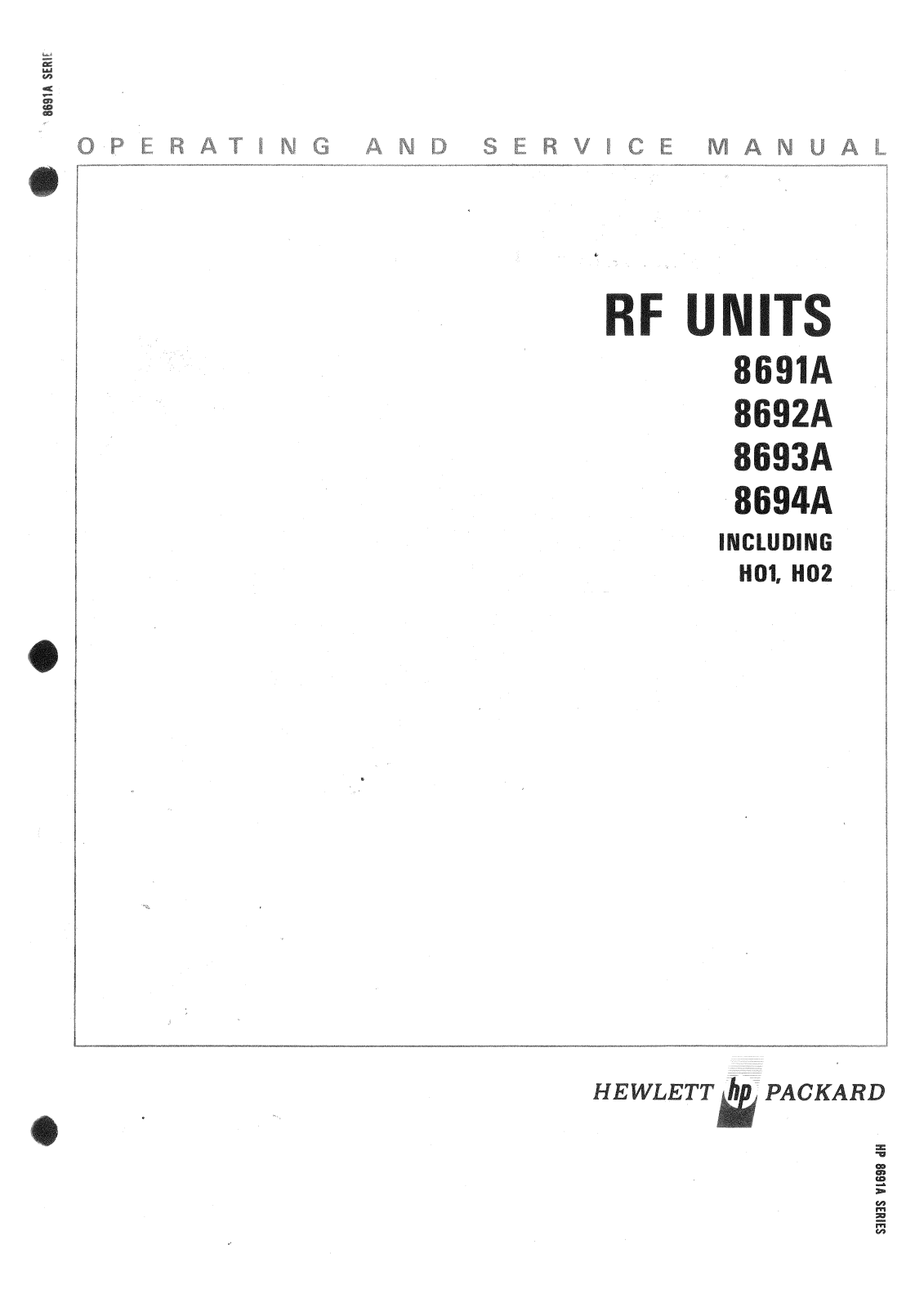 HP 8691a, 8692a, 8693a, 8694a schematic