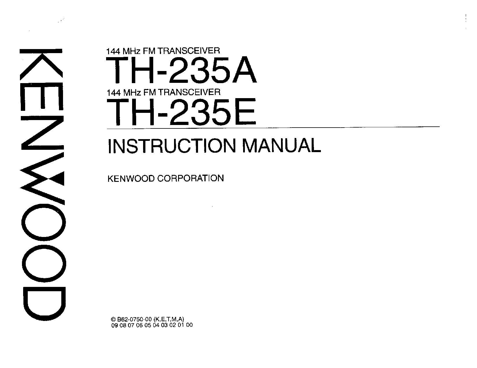 Kenwood TH-235A User Manual