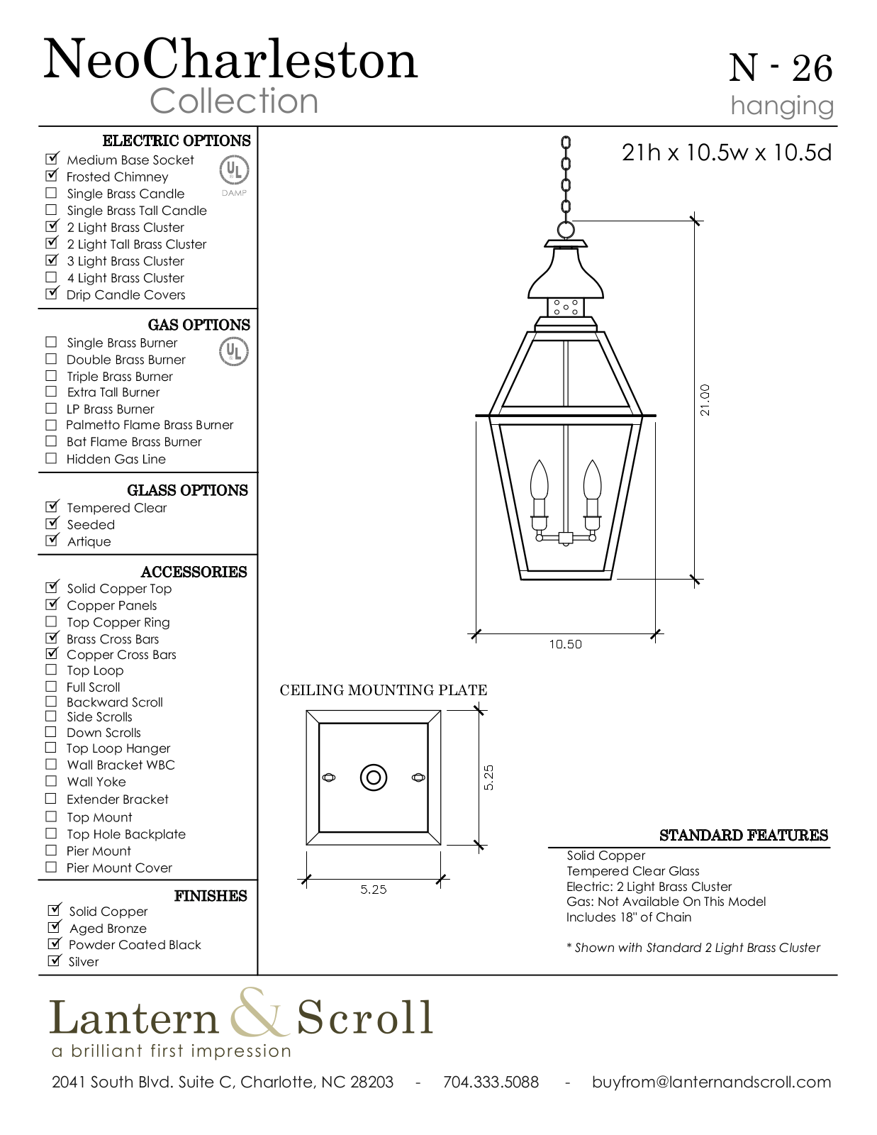 Lantern & Scroll LASC1039 Specifications - ManualMachine.com