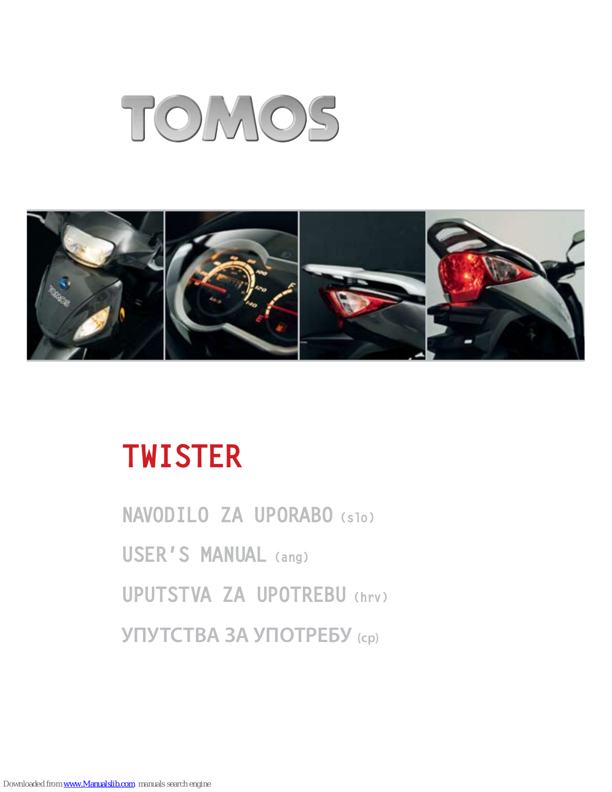 Tomos TWISTER User Manual