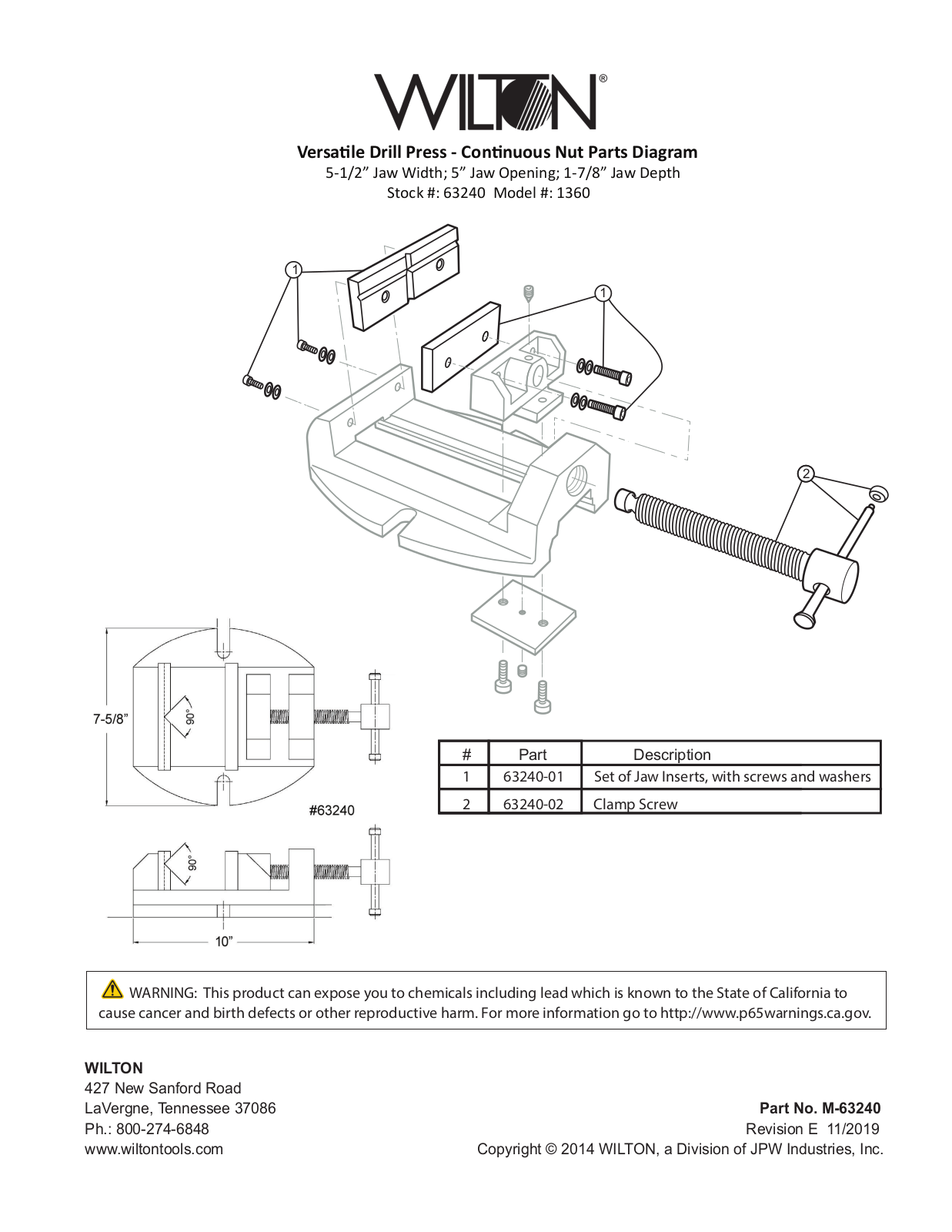 Wilton 1360, 63240 User guide - ManualMachine.com
