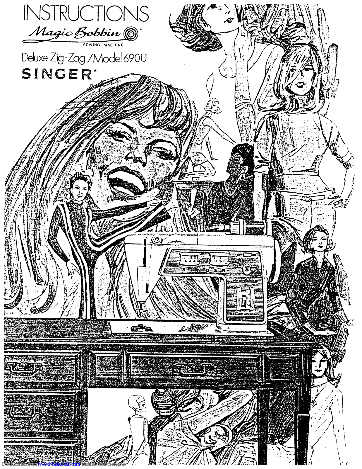 Singer Magic Bobbin 960U Instructions Manual