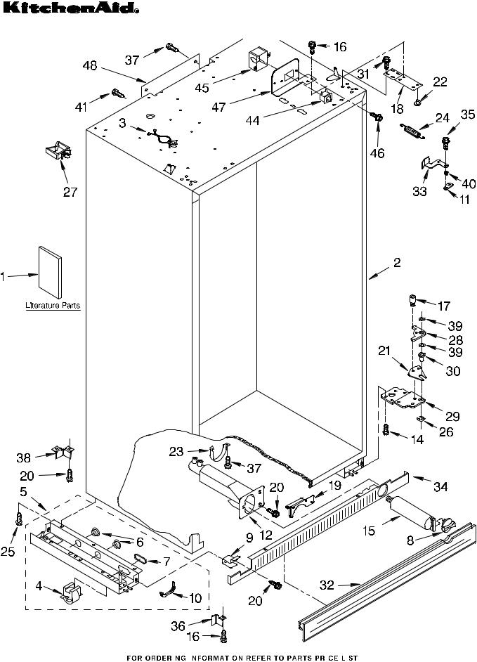 KitchenAid KSSC48FMS03 Parts List