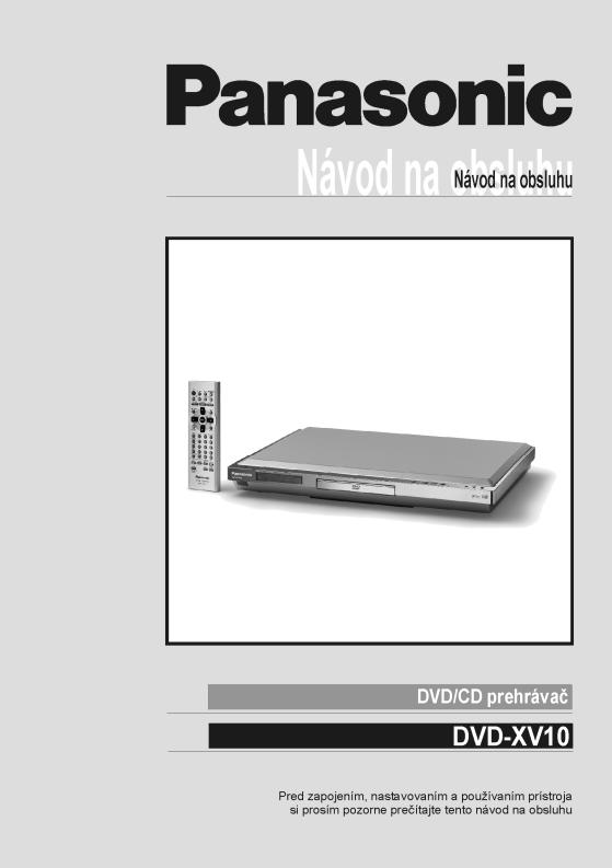 Panasonic DVD-XV10 User Manual