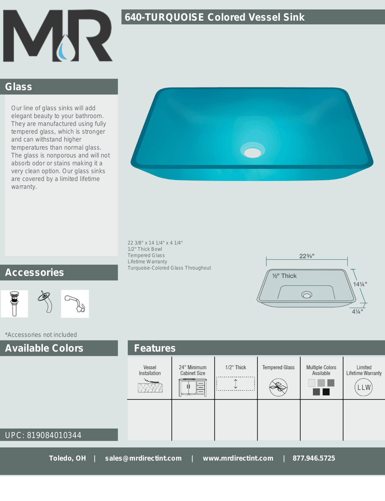MR Direct MRDR1334 Specifications - ManualMachine.com
